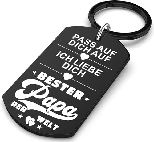 Allpeak Geschenke für Papa, Vatertagsgeschenk für Papa - Schlüsselanhänger Papa Geschenk Geburtstag, Geschenk Vatertag, Bonus Papa Geschenk, Papatag Geschenk, Vater Geschenk, Papa Geschenk Weihnachten