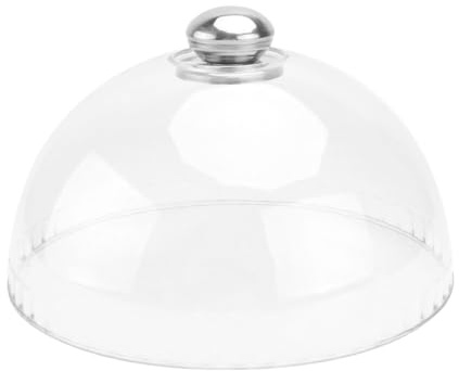 TOYANDONA Cake Stand Cover Food Plate Lid Clear Cloche Bell Cover Cake Dome Round Display Cake Plate Serving Platter Punch Bowl Food Tent Dessert Pastry Cover for Home Kitchen