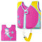 Schwimm Weste Kinder aus Neopren, Schwimmjacke Schwimmlernweste für Jungen Mädchen Schwimmen Badeanzug Schwimmende Bademode Schwimm Weste Baby 1-2 Jahre, Rose