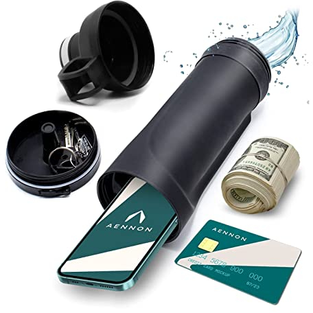 Mabta Diversion - Borraccia sicura con scomparto nascosto per carte, chiavi, contanti, oggetti di valore, denaro, casa, viaggi, tazza per riporre oggetti segreti