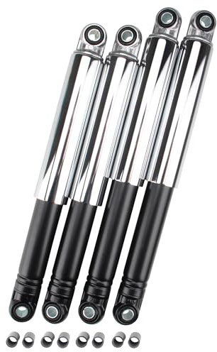 Stoßdämpfer Tieferlegung Set schwarz/chrom 290 mm + 310 mm kompatibel mit Simson Schwalbe KR51 Star