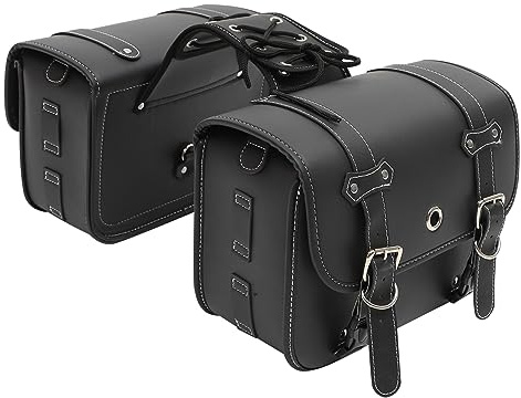 OUNONA Universal Motorcycle Saddlebag 12.20X8.66X5.51 Inch Waterproof Motorbike Side Pouch Tool Storage Bag Compatible with Electric Bikes
