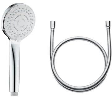 VIGOUR Handbrause ⌀ 97 mm mehrstrahlig inkl. Design Brauseschlauch individual 1.0 (200 cm)