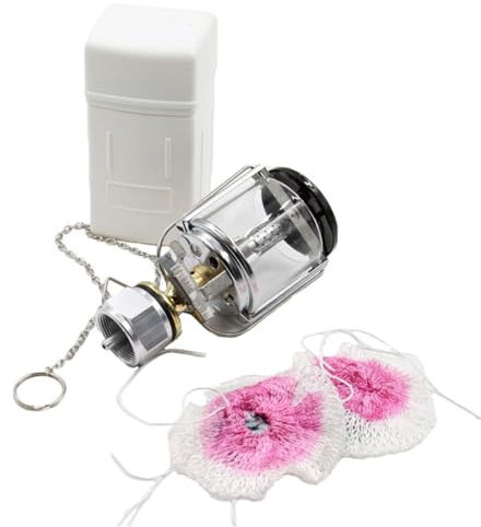 UPKOCH Camping Gaslampe Mit Abdeckung Tragbare Leichte Mapp Gaskartuschen Lampe Robuste Outdoor Laterne Für Notfälle Zeltbeleuchtung Und Vielseitigen Einsatz Beim Camping