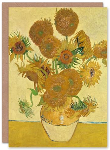 Artery8 Vincent van Gogh Art Card Sunflowers 1888 Floral Painting