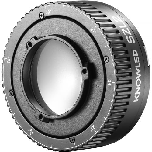Godox SZL2 Zoom Linse für RS60R RS60Bi MS60R MS60Bi LED-Leuchten, Einstellbarer Abstrahlwinkel 15°–30°, langlebiger Lichtformer für präzise Spotbeleuchtung, ideal für Foto & Video