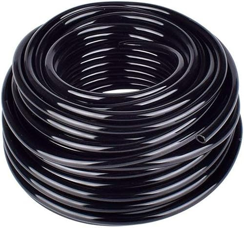 CYTGOUPER Schlauchregner 20m, Robuster und Dicker Pvc Kunststoff Bewässerung Schlauch, ID 4 Mm/OD 6 Mm Tropf Bewässerung Flexibles Schlauch für Garten Bewässerungssystem (20m)