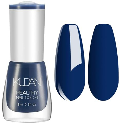 Navy Blue Nail Polish Quick Dry, Dark Blue Nail Polish | Navy Nail Varnish, No UV Lamp, Long Lasting Glossy Nail Polish, DIY Manicure, 8ML