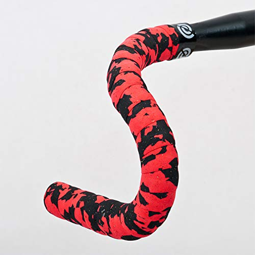 Bike Ribbon Cork Plus Lenkerband, Schwarz/Rot, 1309SR