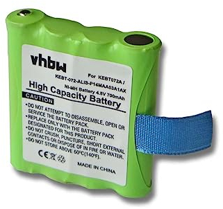 vhbw Akku kompatibel mit Motorola Talkabout T40, T80 Extreme, TLKR 3, TLKR 5, TLKR 6, XT, XTB, XTK Funkgerät, Walkie Talkie (700mAh, 4,8V, NiMH)