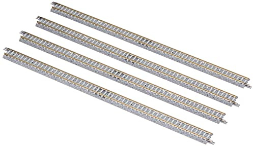 Tomytec 010128 - FineTrack, gerade Gleise, Modelleisenbahnzubehör, je 280 mm, 4 Stück