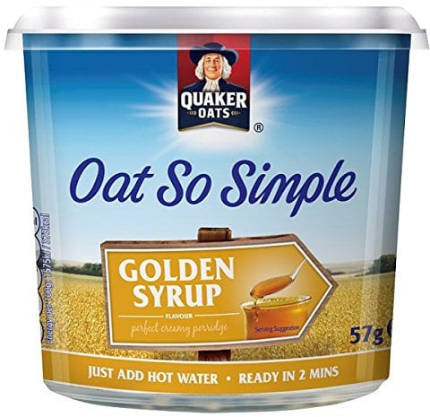 Quaker Oats Oat So Simple Golden Syrup Pot 57g PMP (Pack of 8 x 57g)