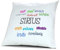 digital print Kopfkissen mit Namen Sirius - Motiv Positive Eigenschaften, 40 cm, 100% Baumwolle, Kuschelkissen, Liebeskissen, Namenskissen, Geschenkidee, Deko