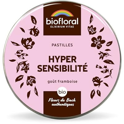 BIOFLORAL - Hypersensibilité - BIO - 165 Pastilles - Sensibilité Emotionnelle - Fleurs de Bach Authentiques