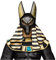 shoperama Ägyptischer Gott der Toten Anubis Maske König Ägypter Totengott Mythologie Hund Schakal Gottheit Halloween
