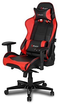 Arozzi Verona XL+ Sedia da Gaming, Finta Pelle, Rosso, 58x57x138 cm