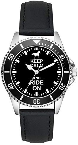 KIESENBERG Reiter Geschenk Artikel Idee Fan Uhr L-2129