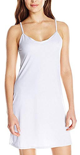 LAPOPNUT Chemise de Nuit Sexy,Blanc,M