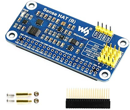 IBest Sense HAT (B) for Raspberry Pi 4B//3B+/3B/2B/B+/A+/Zero/Zero W Onboard Gyroscope, Accelerometer, Magnetometer, Barometer, Temperature and Humidity Sensor, I2C Interface