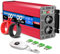 ETREPOW 1500w Spannungswandler 24v Auf 230v Reiner Sinus Wechselrichter mit 2 EU-Steckdose und Einer 2,1A USB,Drahtlose Fernsteuerung,LCD Bildschirm -Spitzenleistung 3000w Kfz Konverter
