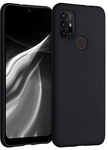 kwmobile Hülle für Motorola Moto G30 / Moto G20 / Moto G10 TPU Case - Handyhülle unterstützt kabelloses Laden, Flexible Schutzhülle, gummiertes Cover in Schwarz matt