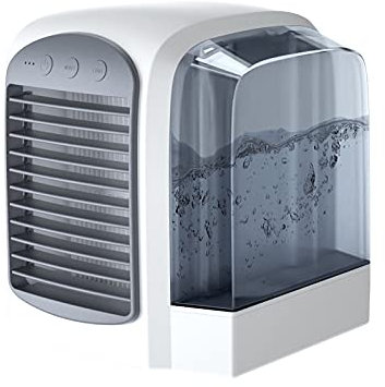 Air Cooler Portable Mini Air Conditioner Units Mobile Air Conditioning Unit, Personal Air Cooler with 3 Adjustable Wind Speeds Perfect for Home and Office(Low/mid-Range/Third Gear) (Gray)