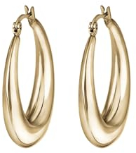 BREIL - Damenohrringe Hyper Collection TJ3045 - Damenschmuck - Leichter IP-Goldstahl-Ohrring für Damen, mit Hochglanzoberfläche und Steckverschluss - Gold