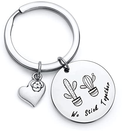 Cactus Plant Jewelry Cactus Jewelry Cactus Lover Gift Cactus Gift Cactus Plant Keychain Cactus Keychain, We Stick Together, General