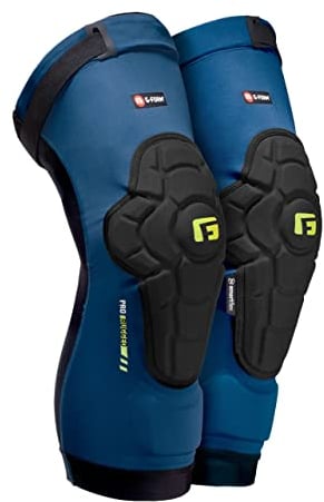 G-Form Pro-Rugged 2 MTB Knieschützer - Mountainbike Knieschützer für Damen und Herren - Storm Blau, Adult Small