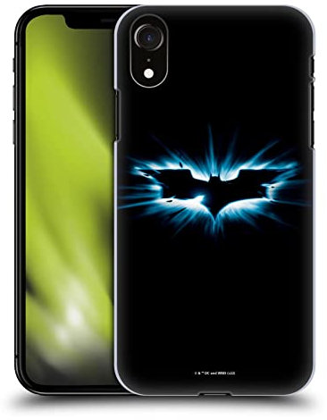 Head Case Designs Offizielle The Dark Knight Logo Schwarz Graphics Harte Rueckseiten Handyhülle Hülle Huelle kompatibel mit Apple iPhone XR