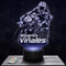 Lampada da comodino, Luce notturna tattile GP MOTO M. Vinales Lampada illusione 3D LED, idea regalo di Natale per ragazzi e ragazze Lampada da notte per bambini o adulti
