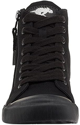 Rocket Dog Womens/Ladies Jazzin Hi 12A Cotton Canvas Shoes (5 UK) (Black)