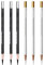 Kohlestifte für Skizzen, Zeichenkohle, Kohle Set, Weiß Skizze Bleistift, Weiße Skizzen-Kohlestifte, Kohlestifte Set, 3 Schwarze Weiche Kohlestifte + 3 Weiße Kohlestifte