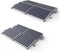 Halterung Aufständerung von Solarmodulen Balkonkraftwerken für Flachdach Solarpanel Montageset für 4 Solar Module Süden oder Ost-West Ausrichtung (für Flachdach für 4 Module, 4.00, Set)