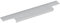 Furnipart Griffleiste Trim Breite 195mm - Griff Profilleiste - Kantengriff ohne überstehenden Rand, Aluminium Edelstahl-Effekt