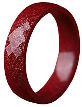 BHUEHSS Rote Zinnoberringe Feng Shui Ringe Zinnoberringe ziehen Reichtum Geld Ringe Schutz Amulett Ringe Viel Glück Schmuck Geschenk 9#, as shown in the picture, Zinnober