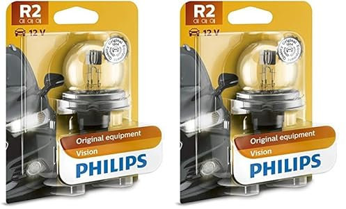 Philips 12620B1 Scheinwerferlampe R2, 1-er Set Blister (Packung mit 2)