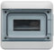 DEBFLEX - Coffret Electrique Etanche + Bornier à Vis - Tableau Electrique 8 Modules - IP65/IK07 - Idéal Extérieur/Piscine/Jardin - Pose en Saillie - Gris