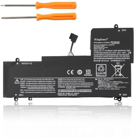 KingSener 7,64V 53Wh L15M4PC2 Akku für 710-14ISK 710-14IKB 710-15IKB | Kompatibel mit 710-15ISK 710-14ISK-IFI 710-14ISK-ISE, L15L4PC2 5B10K90778 5B10K90802,6960mAh