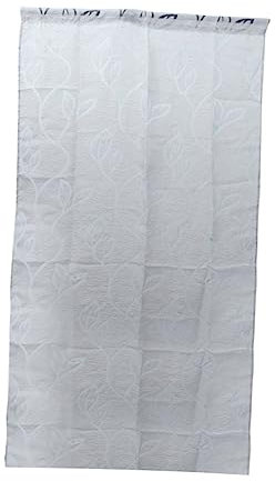 DECHOUS Tende Grigie Trasparenti in Voile Tasche per Asta per Finestre per Camera da Letto e Soggiorno Tulle Traslucido Zanzariera Tende in Voile Tulle per Finestre