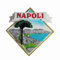 Kühlschrankmagnet, Motiv: Napoli, Italien, Touristen-Souvenir, Kühlschrankdekoration, Kunstharz, handbemalt, Bastel-Kollektion