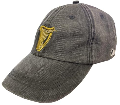 Guinness Harp Baseball Cap- Washed Black