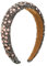scicent Haarreifen Retro Strass Stirnband Einfaches Blumenmuster Haarband Breit Gepolstert Haarschmuck für Damen und Mädchen für Dating Urlaub Reisen Yoga (Grau) - 26906