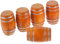 ibasenice 5 Stück Puppenhaus Bar Zubehör Mini Holzfass Mini Holzfässer Mini Dekoration Miniatur Weinfass Aus Holz Mini Fass Modell Kinder Mini Spielzeug Mikro