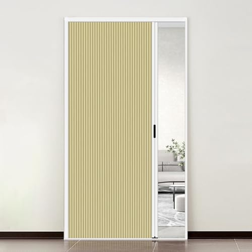 Porta a fisarmonica interna senza perforazione, porta della lavanderia, ante scorrevoli multiple dell'armadio, porta pieghevole per la privacy con isolamento termico oscurante, dimensioni personalizza