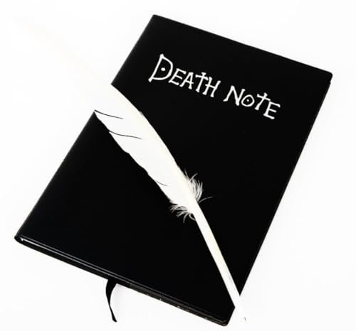 SXYNIO Death Note Notizbuch Mit Federstift Anime Death Note Theme Cosplay Notizbuch Reise Tagebuch Journal