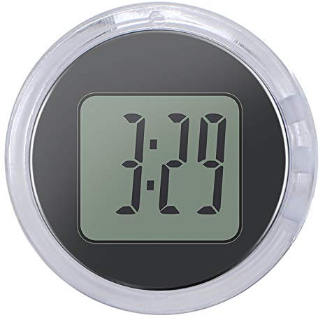 Miawtro Mini Motorrad Uhr,IP64 Digitale Auto-Motorrad-Uhren,große Zahlen Motorraduhr Kommt mit 2 Aufklebern,Digital Uhr Stick-On für Fahrrad/Motorrad/SUV