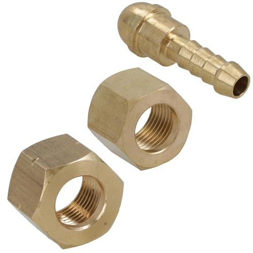Welding Gas Hose Connector 5/16 Hose Tail with 3/8 BSP RH + LH Thread Nuts 2pc