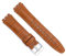 diloy Uhrenarmband aus Leder kompatibel mit Swatch Irony und Scuba Leder mit Krokodilprägung Croco grain 21-23mm Ref 328 Hellbraun 21mm