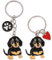 Lpitoy 2 Pièces Porte-clés Teckel, Porte-clés en Forme De Chien Porte-clés Teckel Porte-clés Animaux Mignons Porte-clés Porte-clés Pendentif De pour Les Amoureux des Chiens